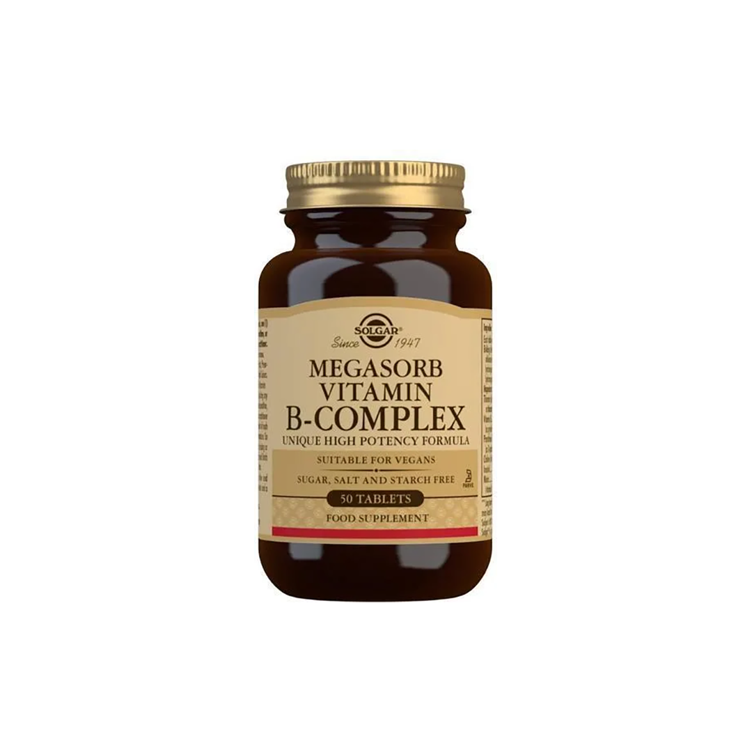 Megasorb Vitamin B-Komplex 50 Tabletten Solgar